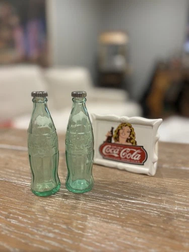 Vintage Coca-Cola Salt & Pepper Shakers and Napkin Holder