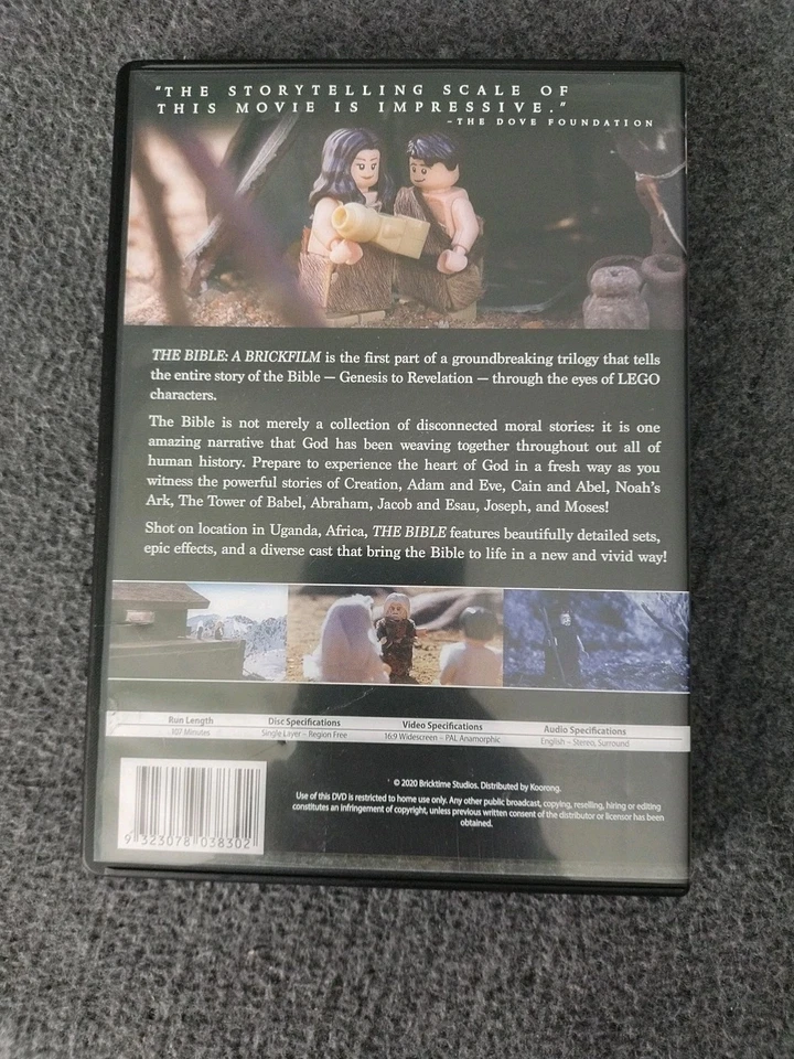 The Bible Part One DVD Lego 2020 A Brickfilm Josh Carroll - Image 2 of 4