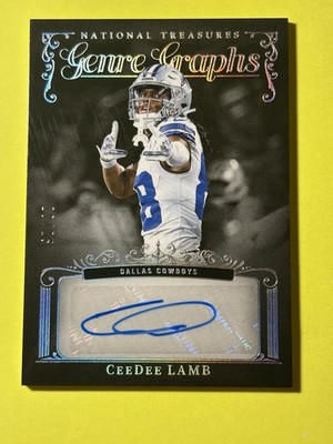 CEEDEE LAMB 2025 NATIONAL TREASURES GENRE GRAPHS AUTOGRAPH AUTO /25 SSP