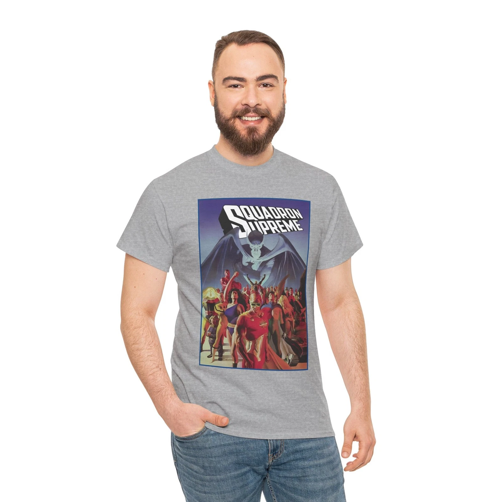 Squadron Supreme T-Shirt - Alex Ross Art - Marvel Comics - Hyperion, Nighthawk