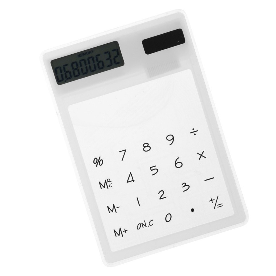 Graphing Calculator Solar Powered Transparent Touch Small for Kids ...