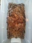 Unsearched Wheat Back Copper Pennies 1000 Clean