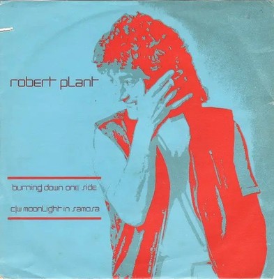 Robert Plant Burning Down One Side Vinyl Single 7inch NEAR MINT Swan Song