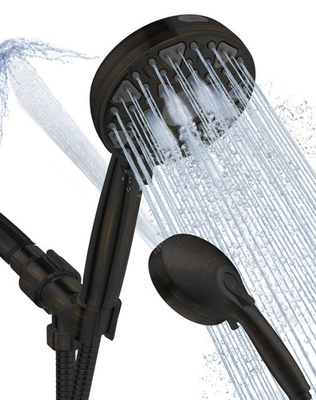 #ad #ad Shower Head With Handheld 7 Settings High Pressure Built in Power Wash 5quot; H... $55.77