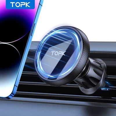 TOPK for Magsafe Car Phone Holder, Powerful Magnetism, Premium Quality, One-Hand