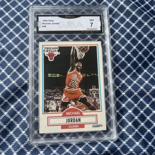 1990-91 Fleer - Michael Jordan #26 Black Line Above Biographical Information