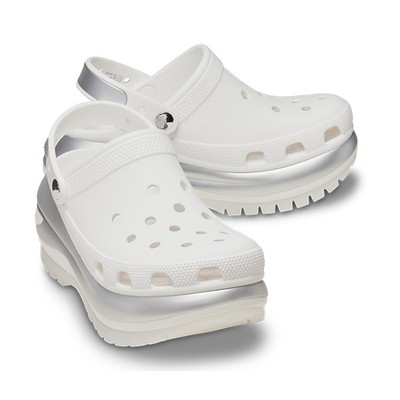 Crocs Mega Crush Metallic Clog White:silver 24SUCL210368_Z138 Men Shoes
