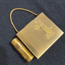 ⭐️Vintage Compact Purse W/Refillable Lipstick Tube~Mirror~Powder Case & Puff ⭐️