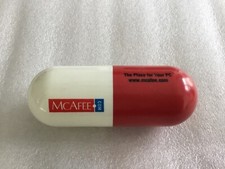 McAfee Virus Protection PC Promotional First Aid Capsule Sealed 1980s NYC SHOW