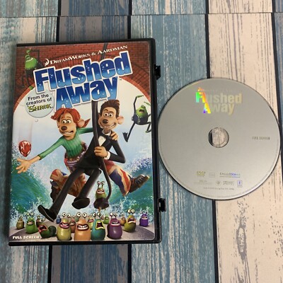 Flushed Away (DVD) COMPLETE! Nice Cond. From Makers Of Shrek
