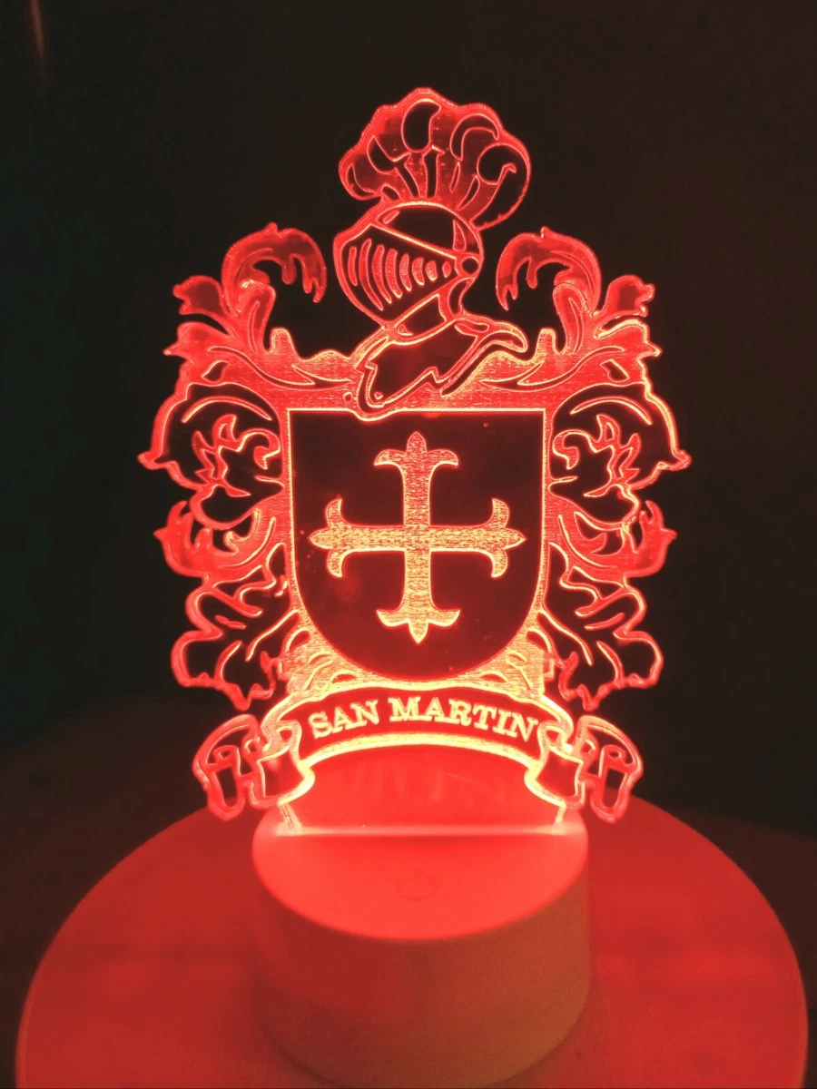 Lampara Led Escudos Apellidos