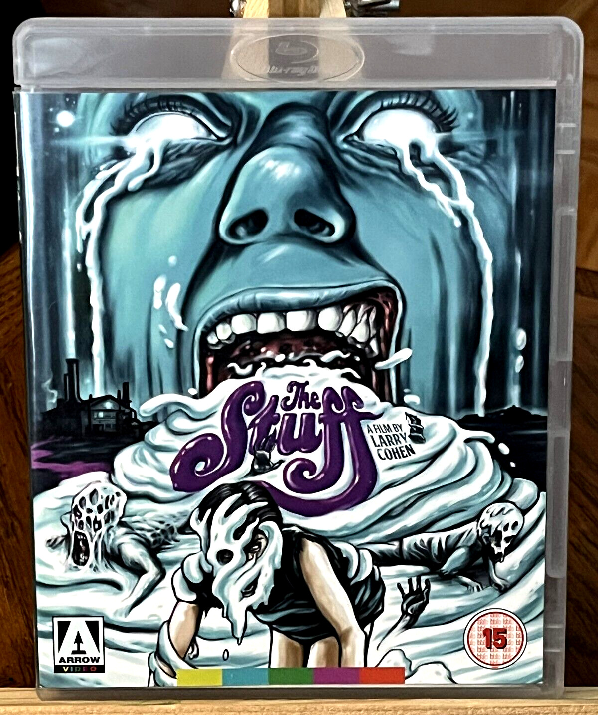 The Stuff Blu ray/DVD-Arrow Video-Booklet-2 Disc-90’s Horror *REGION B*