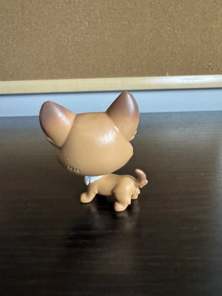 Littlest Pet Shop LPS 1-119 Corgi Flor de Cachorro Corgo Ojos Púrpura Foto 3 de 4