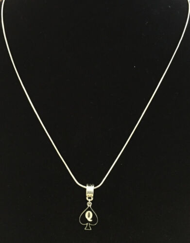 Queen of Spades Necklace Charm - Hotwife Swinger BBC QOS Fetish Cuckold  Jewelry