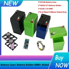 6V 4Ah Battery Case Box+Battery Holder+BMS+Nickel Kits for Cells Solar System