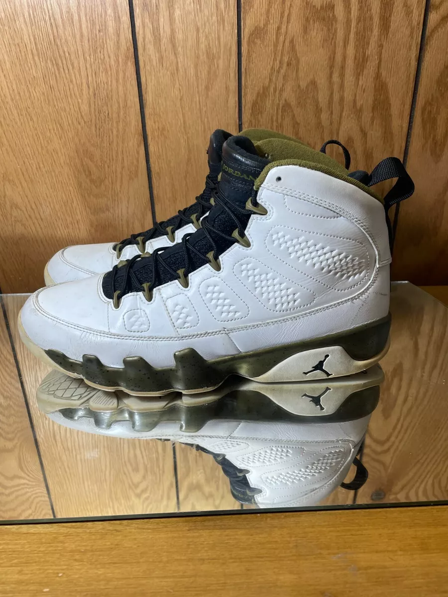 Statue homme Nike Air Jordan IX 9 r tro taille 11 5 blanche milice verte 302370