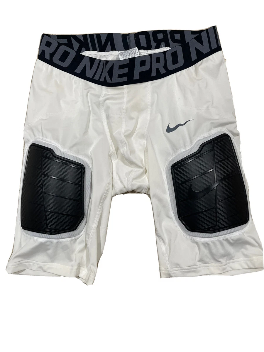 Nike Pro Hard Padded Compression Shorts Football Pad White Size XXL