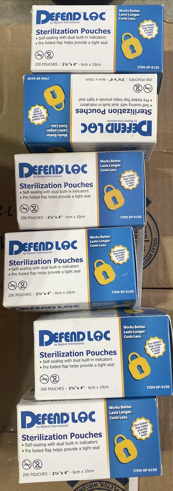 BOLSAS DE ESTERILIZACIÓN AUTO SELLADO 21/4 X 4" (1200 PIEZAS) SP0150 Foto 2 de 2