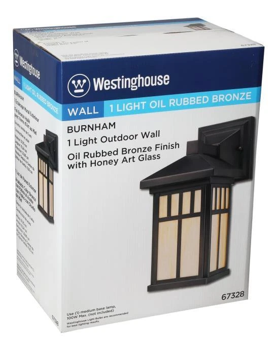 Westinghouse 6732800 - Burnham One-Light Outdoor Wall Lantern - Pack of 2 - Image 4 of 4