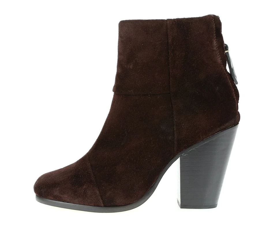 Botas cortas al tobillo de gamuza Newbury de trapo y hueso para mujer botines marrones talla 36 $595 Foto 2 de 4