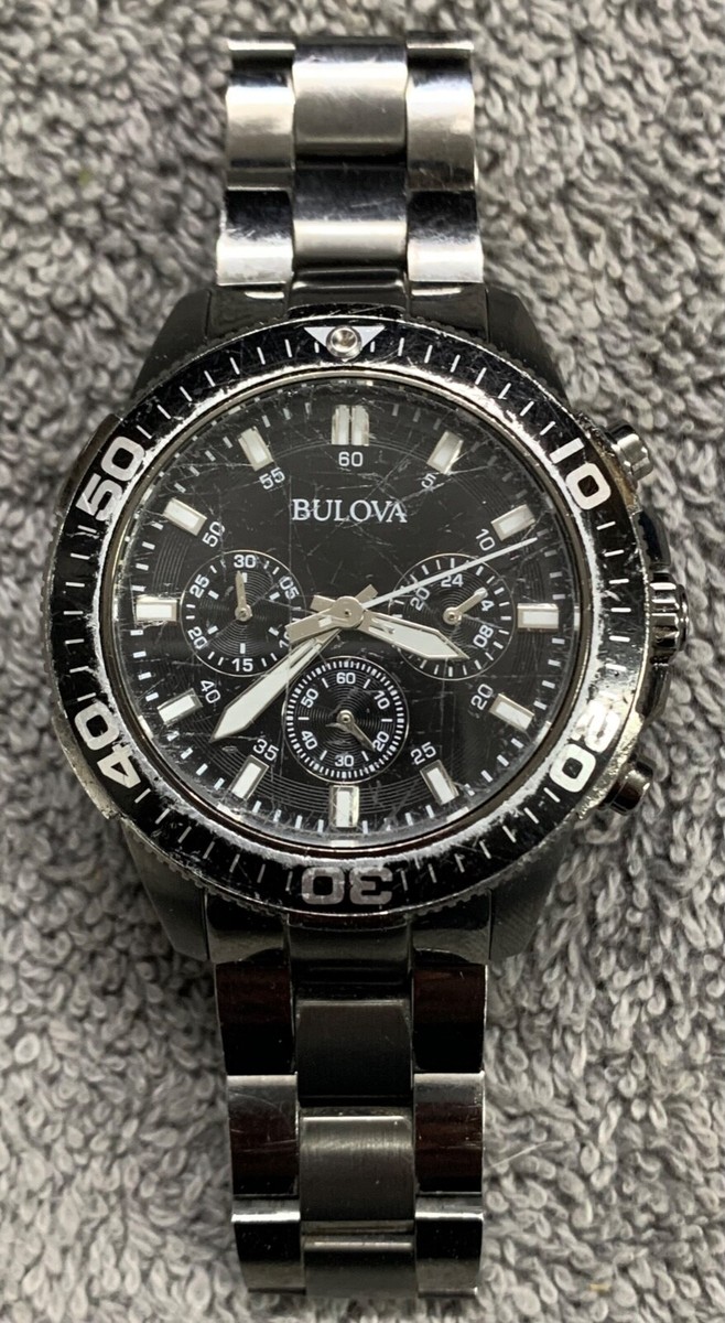 Bulova 98A249 Bulova Men's Chronograph Black Stainless