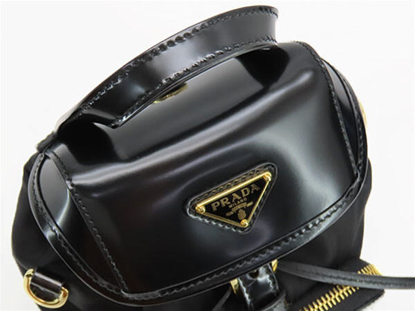Prada Small Re-Nylonx Brushed Leather Backpack 2Way