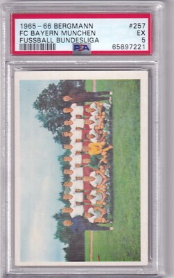 1965-66 Miner No. 257 FC Bayern Gerd Müller Franz Beckenbauer Rookie PSA 5
