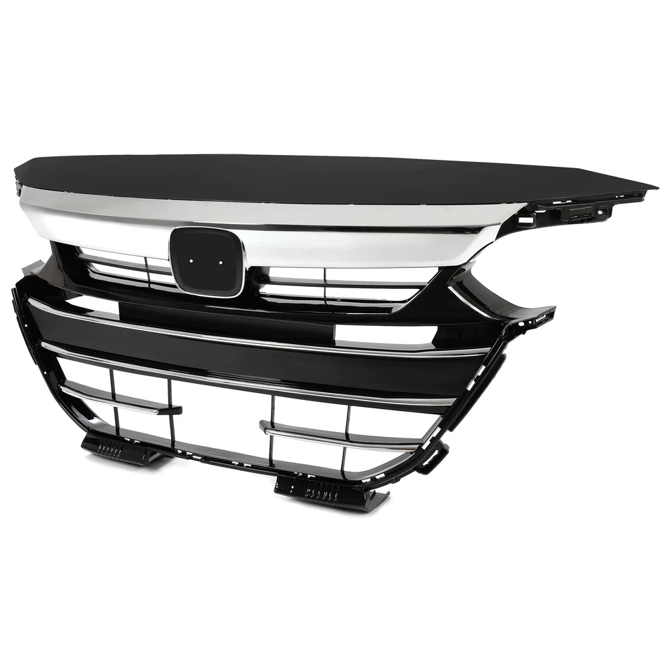 4 piezas para Honda Accord 2021-2022 estilo de fábrica parachoques delantero rejilla y cubierta de rejilla Foto 4 de 4