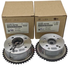 2PCS Exhaust & Intake CVVT Timing Camshaft Gear For 11-16 Hyundai KIA 2.0L 2.4L