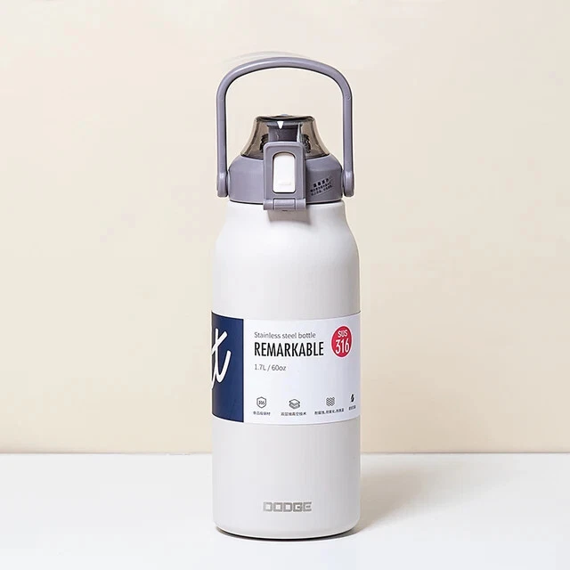 Tumbler Thermo Bottle Large Capacity With Straw Stainless Steel Vacuum Flask Gym