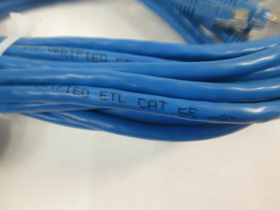 Ethernet Patch Cable To TIA/EIA, E188601, 1ft, Blue, Lot of 25 - Image 4 of 4