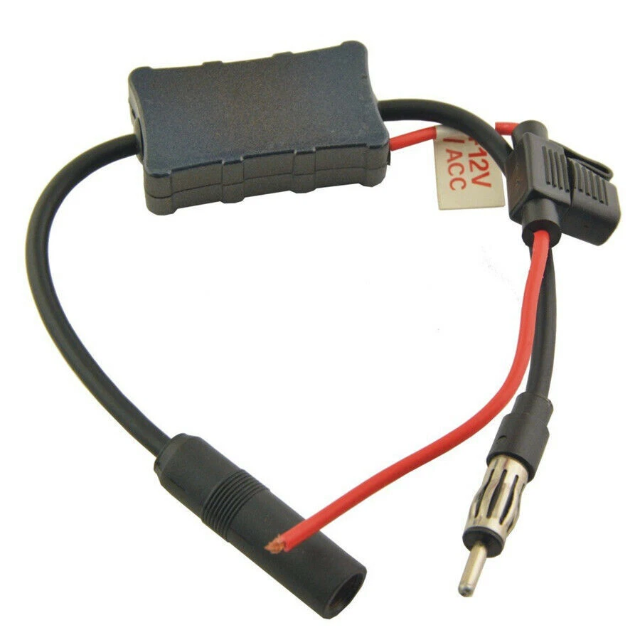 Amplificador de Señal Antena Estéreo Radio FM AM Universal Automóvil Coche 12V Foto 2 de 4