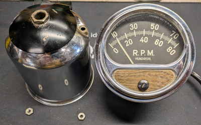 #ad Original Vintage SUN ELECTRIC 8000 RPM Tachometer #FZ 88N w Cup Wiring 12V AS IS $124.99