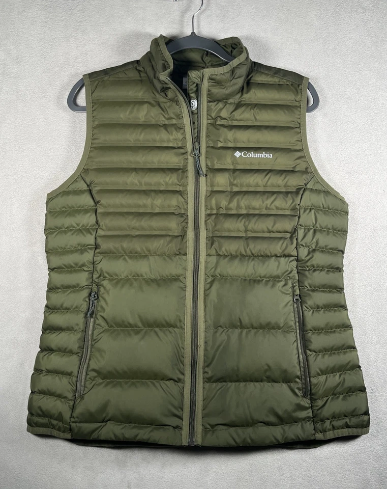 Женский жилет Columbia Puffer размер XL с логотипом на молнии/карманах 650 Fill Power Duck Down - Изображение 2 из 4