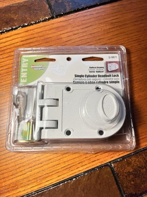 Defender Security Single Cylinder Deadbolt Lock W Kwikset Keyway U-9971 NEW