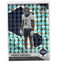 2021 Panini Mosaic Mosaic Reactive Blue #344 Patrick Surtain II RC - Ro ID:50742