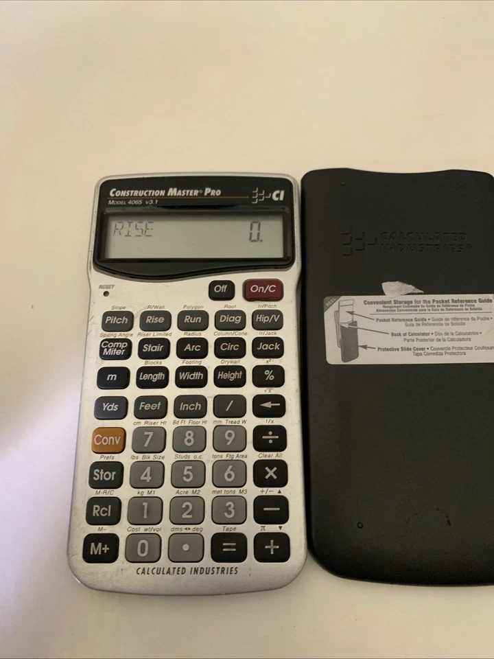Calculated Industries CONSTRUCTION MASTER PRO MODEL 4065 v3.1 Calculator, Case - Image 3 of 4