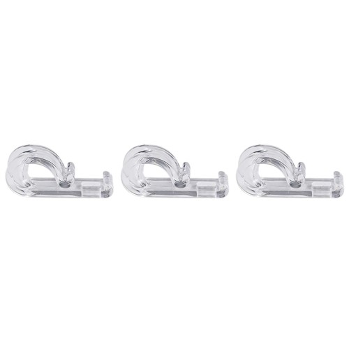 Sturdy and Long Lasting Transparent Hooks for Sheer Curtains Pack of 20 - Photo 8/12