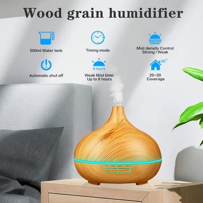 LED Aroma Diffuser Duftöl Luftbefeuchter,Air Humidifier,Luftreiniger 7 Farbe NEU