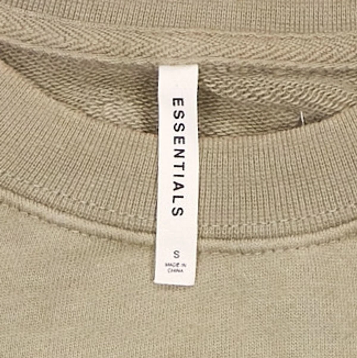 Maglione FOG Fear of God Essentials taglia S uomo beige cotone