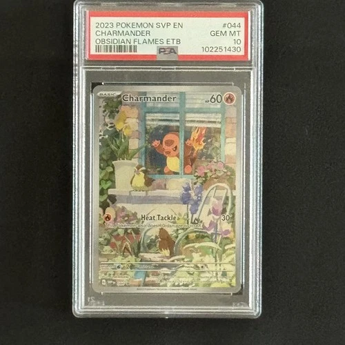Pokemon Obsidian Flames ETB Charmander #044 PSA 10 GEM MINT