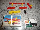 Vintage LEGO Biplane (430) 1975 w/box & instructions ODDLY SUPERB SHAPE PIECES