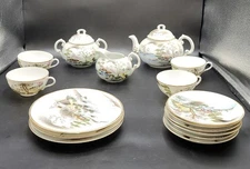 Vintage Nippon Hand Painted Tea Set (16 Pieces)