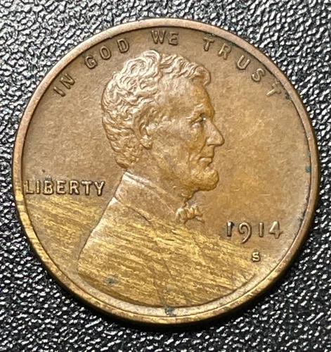 1914-S Lincoln Cent XF / Free Shipping