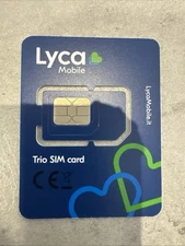 Lyca Mobile 200GB Minutes Unlimited 100 SMS Sim Card All Already Ok