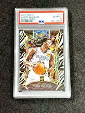 2023 Panini Select CASON WALLACE Rookie Zebra Prizm -Mezzanine RC PSA 10 -POP 10