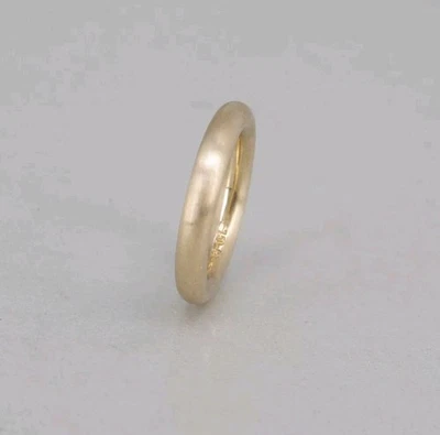 Massive Bandring 750/18k Gelbgold Mattiert Ringweite :48 - Bild 1 von 4