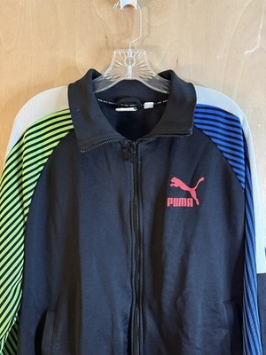 PUMA Iconic T7 Dazed Striped Track Jacket Men's Size Large