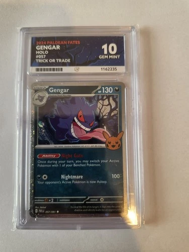 Gengar 057/091 Trick or Trade 2024 Stamped Ace 10 Gem Mint Pokemon