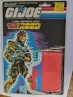 1987 GI JOE BLOCKER v1 BATTLE FORCE 2000 WITH UNCUT FILE CARD incomplete